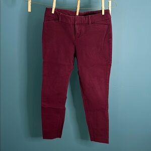 Old Navy Women's Straight Leg Pants - Burgundy